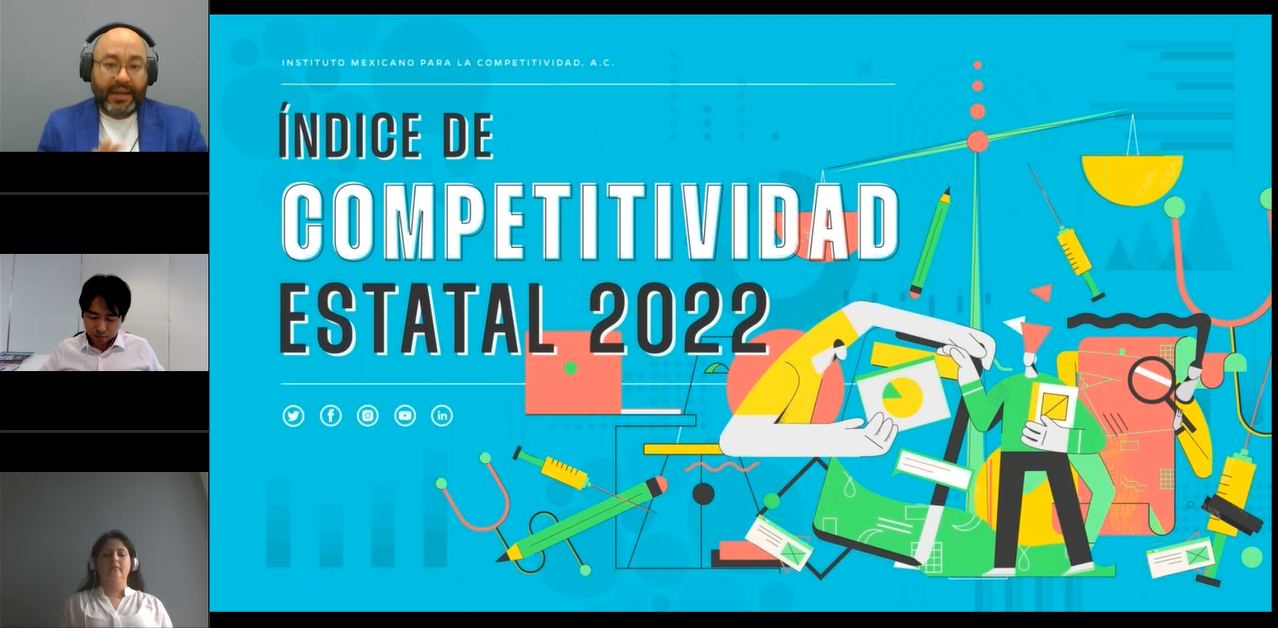 イノベーション・スタートアップ勉強会主催ウェビナー：メキシコ競争力研究所（IMCO)「州別競争力インデックス2022」の調査結果、および州別イノベーション競争力指数に関して（西語）（4/24）